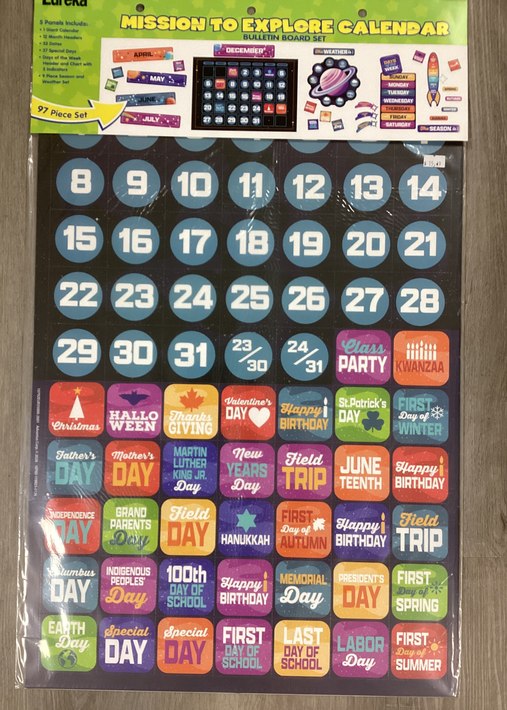 Mission To Explore Calendar Bulletin Board Set