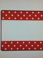 Red Polka Dots Name Tag 36pk