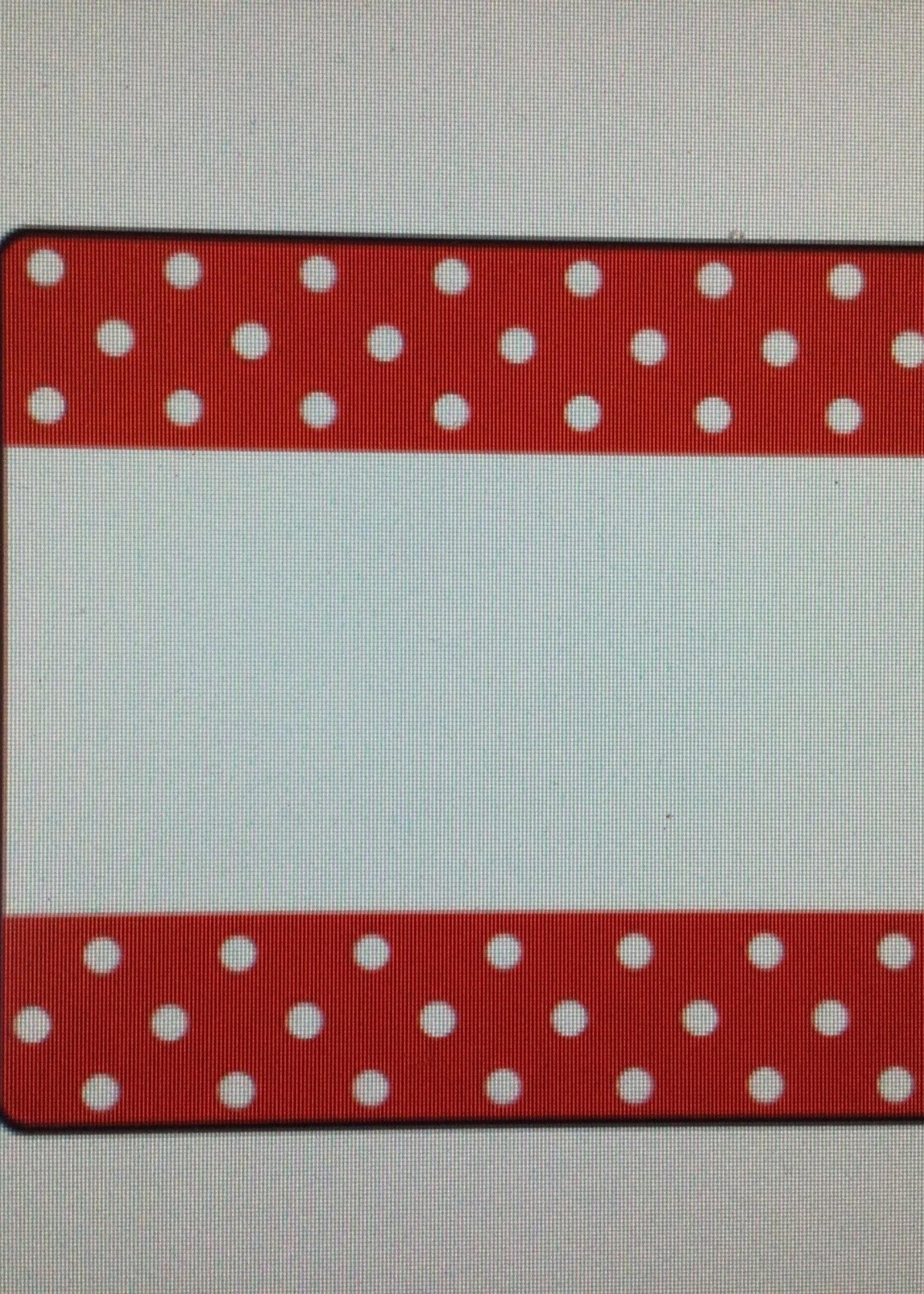 Red Polka Dots Name Tag 36pk