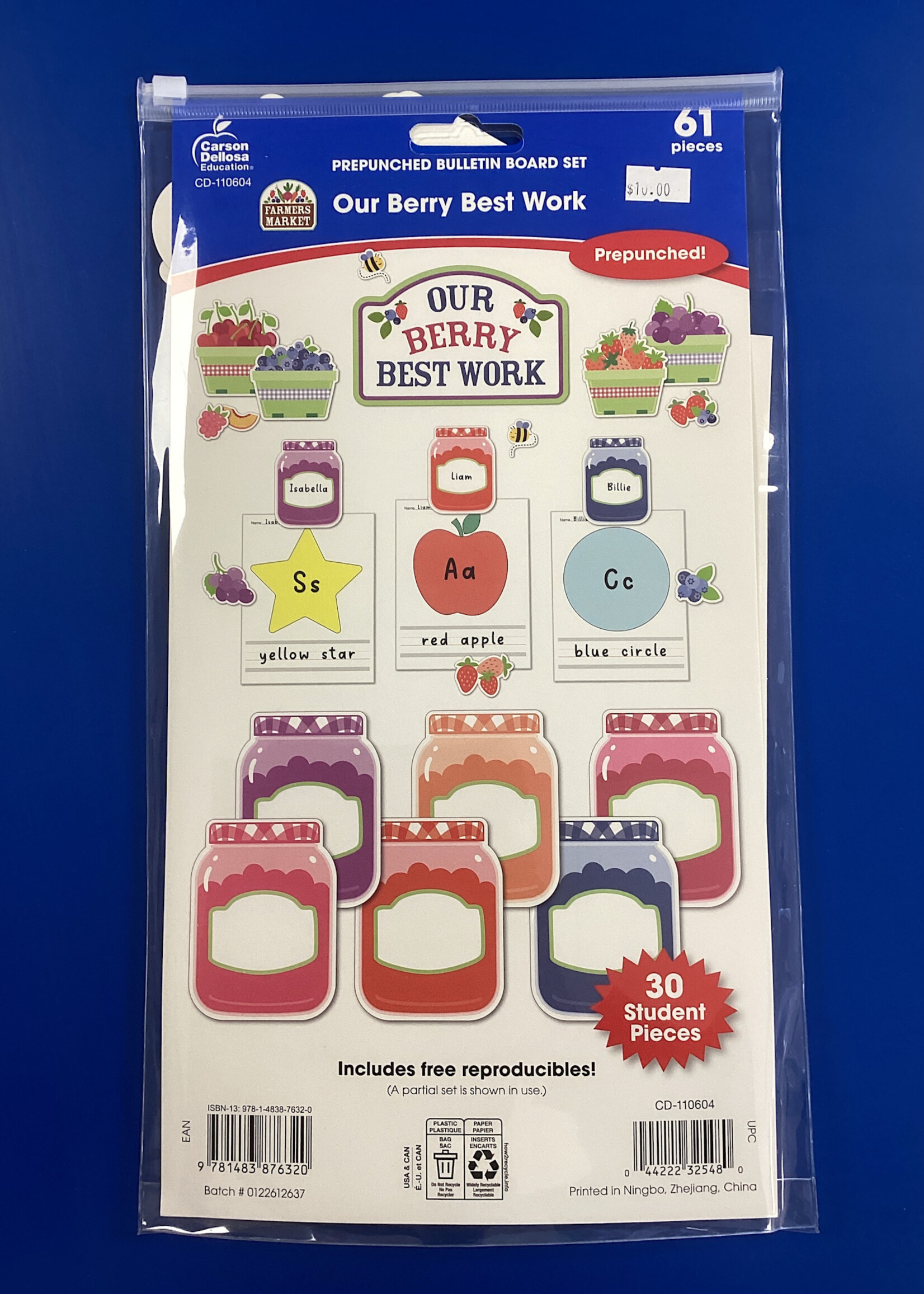 Farmers Market Our Berry Best Work Bulletin Board Set