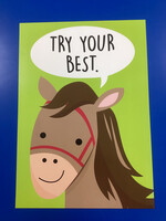 Farm Friends Horse Try Your Best Poster