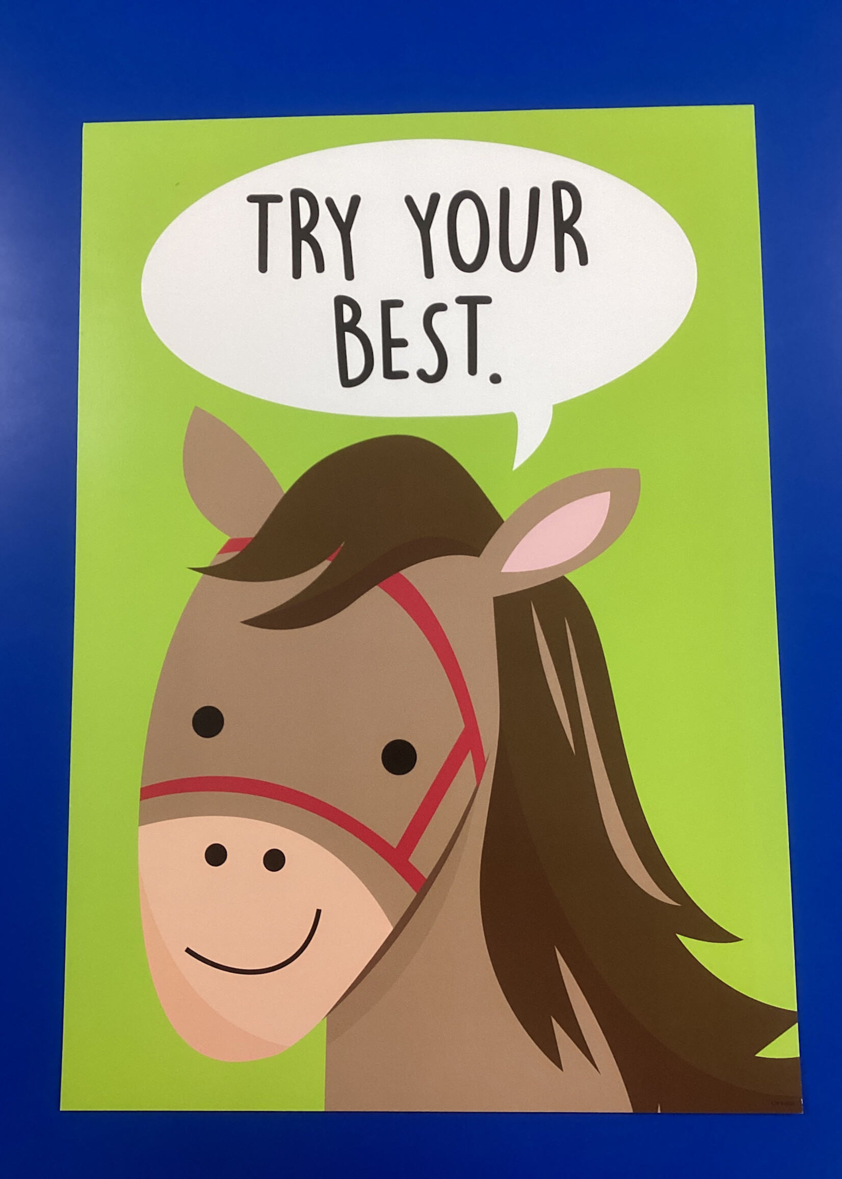Farm Friends Horse Try Your Best Poster