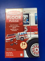 Giant Fire Truck Floor Puzzle - 24 Pieces