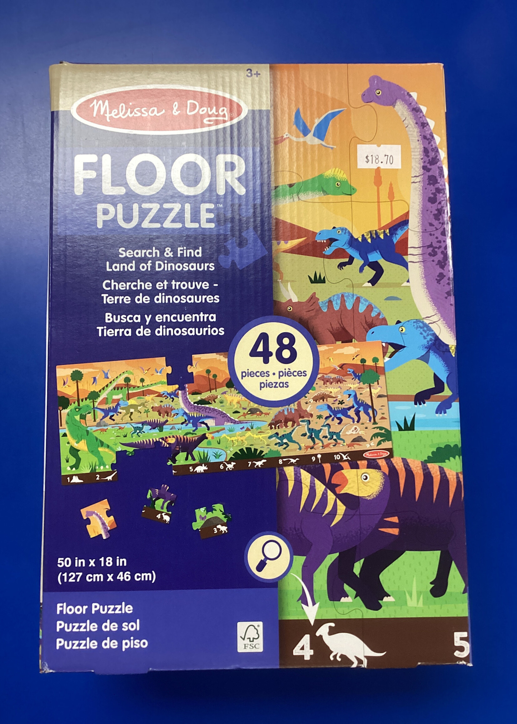 Land of Dinosaurs Floor Puzzle - 48 Pieces