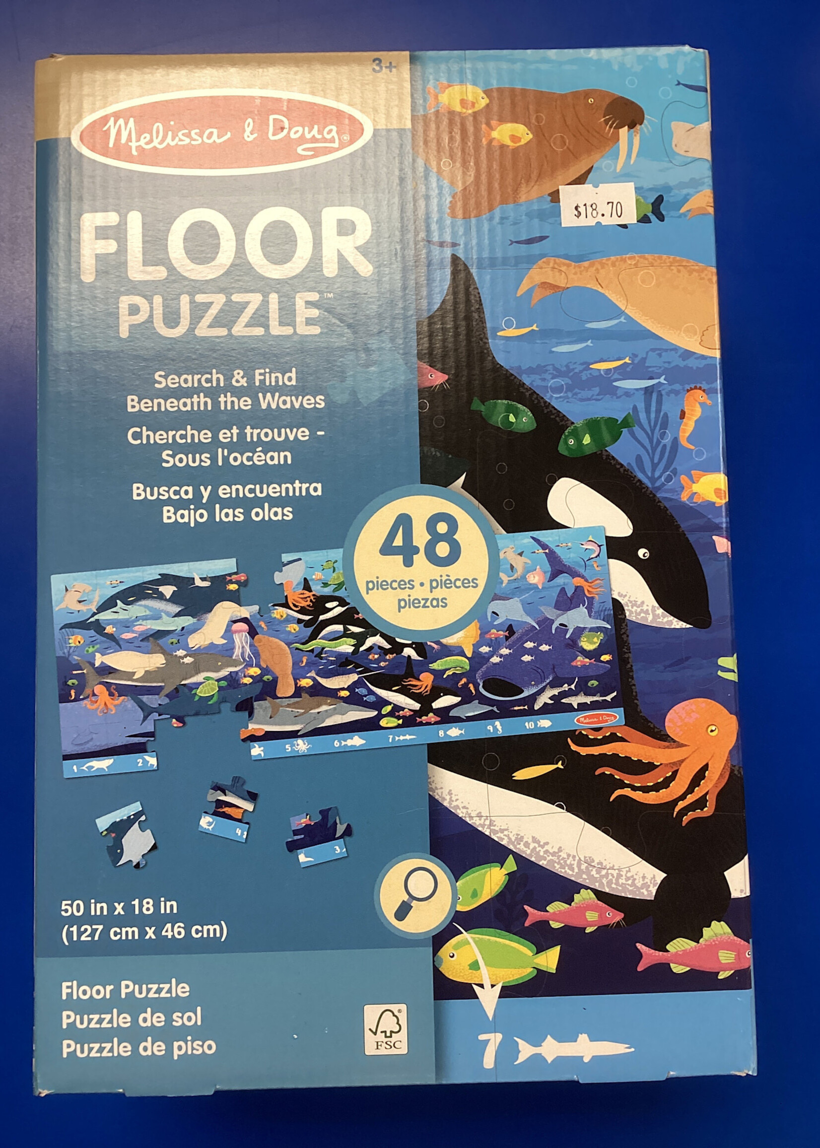 Search & Find Beneath the Waves Floor Puzzle - 48 Pieces