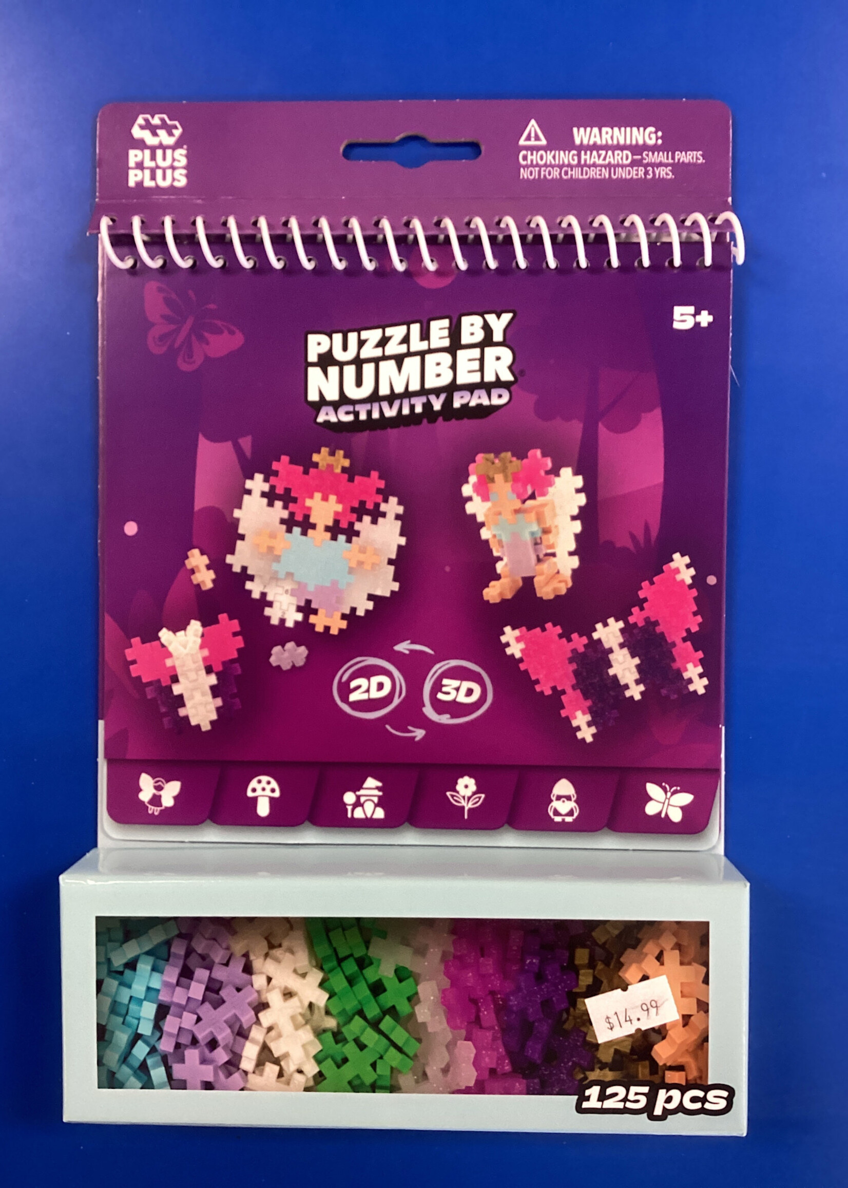 Plus Plus Puzzle By Number Activity Pad-Enchanted Forest