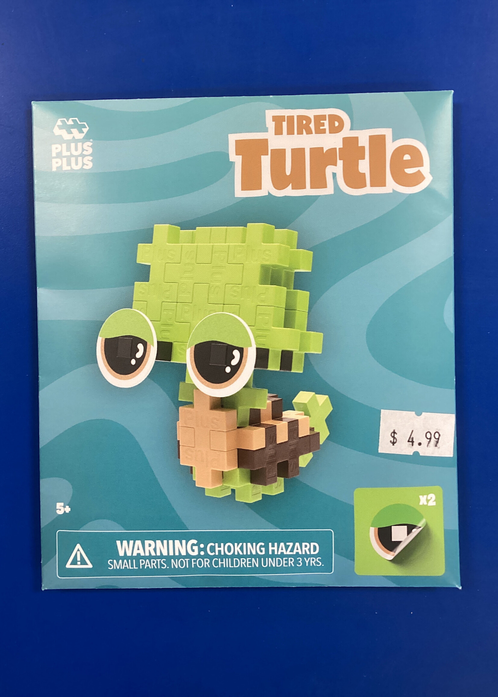 Plus Plus Tired Turtle Playful Pet Packet