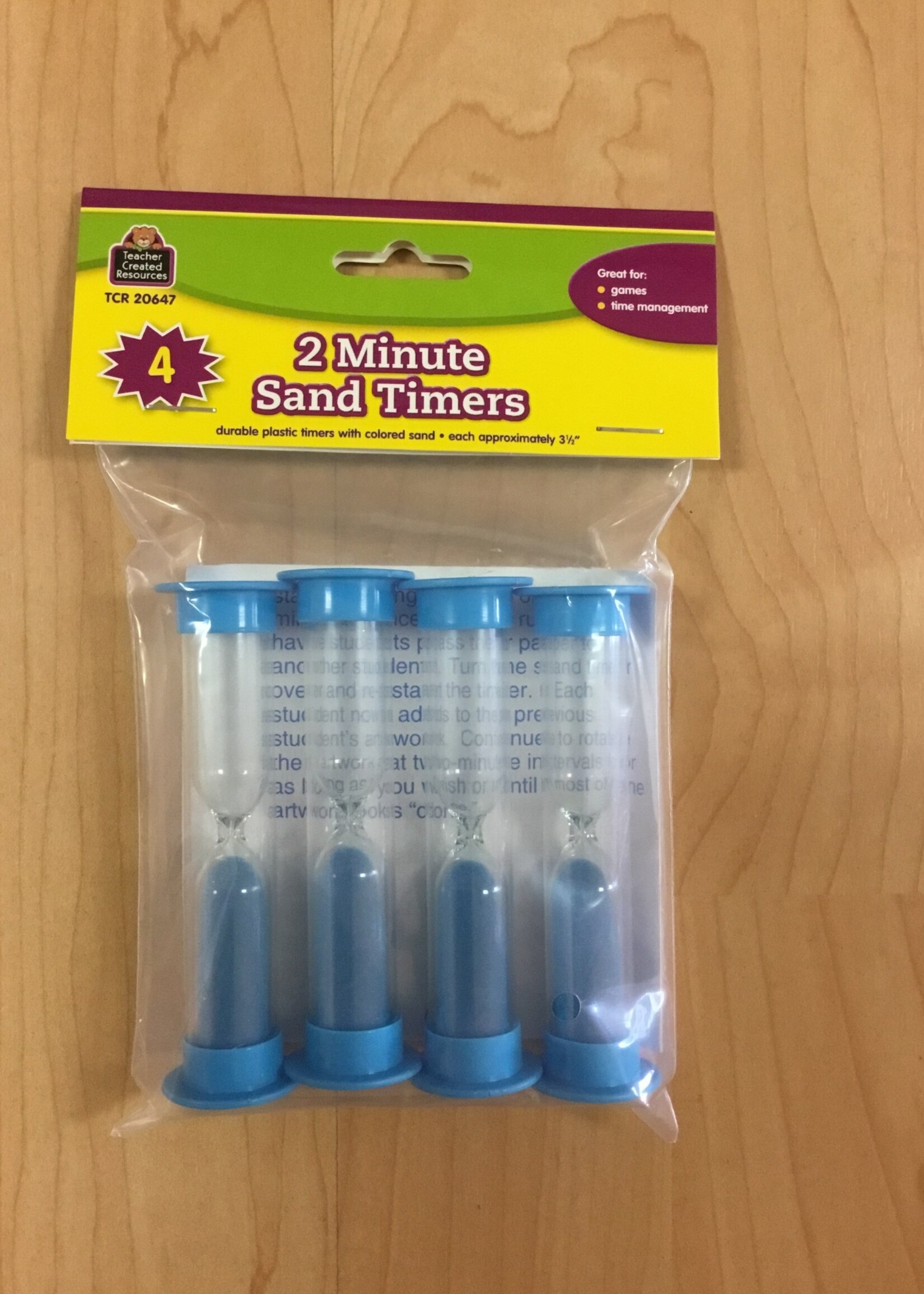 2-Minute Sand Timers: Set of 4