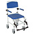 Drive/Devilbiss Aluminum Rehab Shower Commode Chair with Four Rear-locking Casters