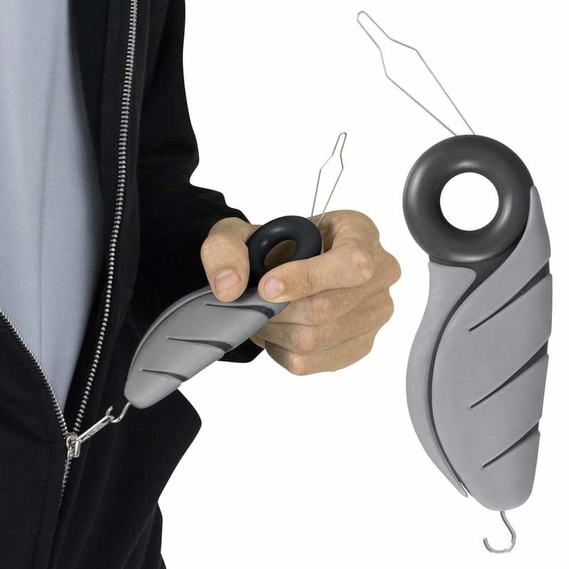 Button Aid and Zipper Pull with Large Grip :: soft handle buttoning aid zipper  hook dressing tool