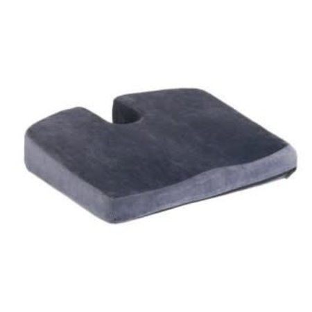 Nova Ortho-Med, INC. Memory Foam Coccyx Cushion Velour Blue