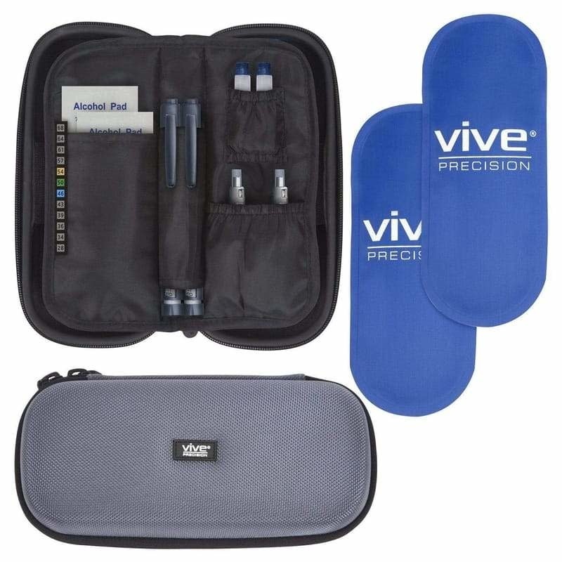 Amazon.com: Hilitand Insulin Case, Portable Diabetic Cooler Bag, Waterproof  Diabetics Medication Cooler for Traveling,Ice Bag not Include(Blue) :  Health & Household