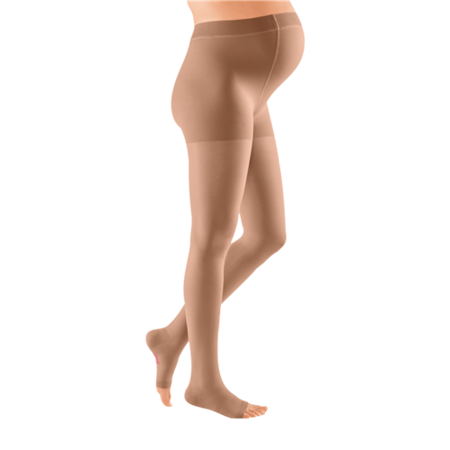 Mediven Plus Maternity Pantyhose 30-40 mmHg Open Toe Beige