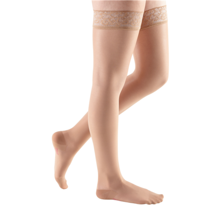 Medi USA Mediven Sheer & Soft Thigh 30-40 mmHg Lace Top Band Closed Toe