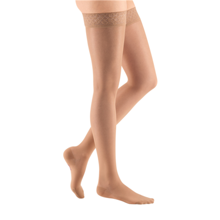 Medi USA Mediven Sheer & Soft Thigh 30-40 mmHg Lace Top Band Closed Toe