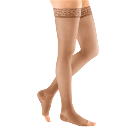 mediven sheer & soft for Women, 30-40 mmHg Panty Closed Toe Compression  Stockings, Ebony, VI-Petite