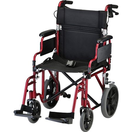 Nova Ortho-Med, INC. Transport Wheelchair, 19'' seat w/ brakes