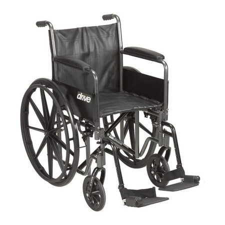 Drive/Devilbiss Silver Sport II 16" Wheelchair