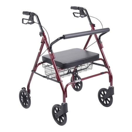 Drive/Devilbiss Bariatric Rollator with Large Padded Seat