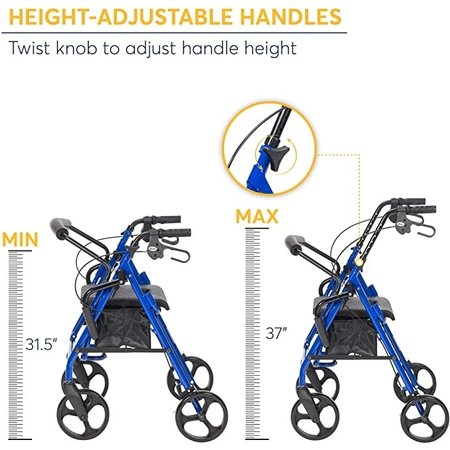 Drive/Devilbiss Duet Rollator/Transport Chair