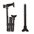 Nova Ortho-Med, INC. Folding Cane with Mini Quad Tip