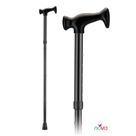 Nova Ortho-Med, INC. Folding Cane with Wood Grip Handle