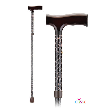Nova Ortho-Med, INC. Folding Cane with Wood Grip Handle