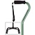Harvy Canes Large Base Quad Cane with Foam Handle