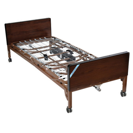 Drive/Devilbiss Delta™ Ultra- Light 1000, Semi-Electric Bed w/ Innerspring Mattress and Rails
