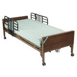 Drive/Devilbiss Delta™ Ultra-Light 1000, Full-Electric Bed Half Rails 80" Innerspring Mattress