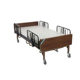 Drive/Devilbiss Bariatric Hospital Bed w/ Foam Mattress and Half Rails 42"