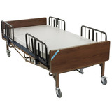 Drive/Devilbiss Bariatric Hospital Bed w/ Foam Mattress and Half Rails 48"