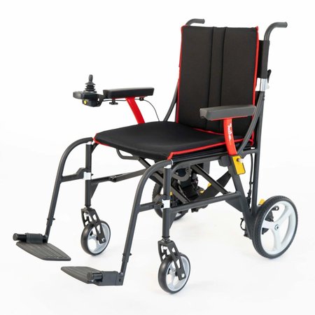 Feather Feather Power Wheelchair IncluFeather Podes Seat & Back Overlay, Swingaway Legrests, Anti Tippers, Seatbelt, Battery & Charger