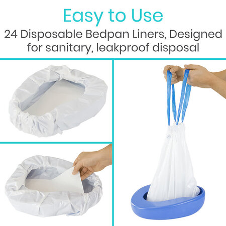 Vive Health Bed Pan Liners