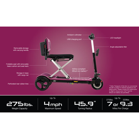 Pride Mobility iGo Scooter - 3wheel Black
