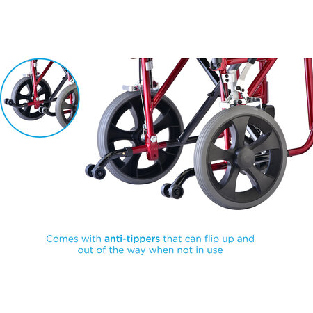 Nova Ortho-Med, INC. 22" Transport Chair W/ Handbrakes