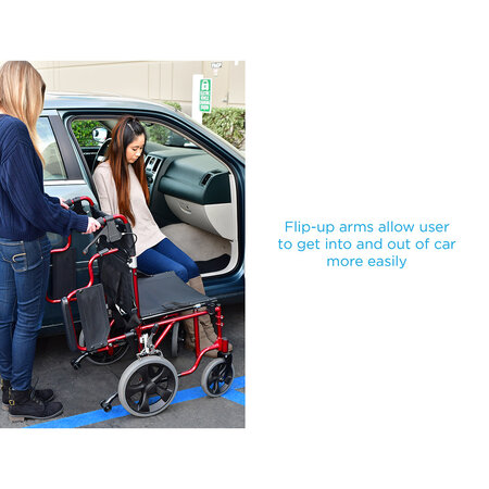 Nova Ortho-Med, INC. 22" Transport Chair W/ Handbrakes