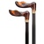 Harvy Canes Palm Grip Cane Amber Right