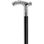 Harvy Canes Embossed Chrome Derby Handle Cane