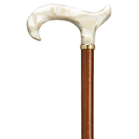 Harvy Canes Ladies Derby Lucite Pearl Handle Cane