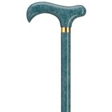 Harvy Canes Ladies Solid Wood Derby Seafoam cane