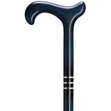 Harvy Canes Classic Derby Cane Cobalt Blue 3 Bands