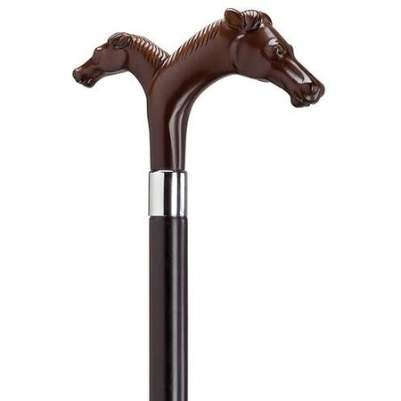Harvy Canes Decorative European Mare and Foal Horse Head Handle Cane