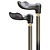 Harvy Canes Grey Right Hand Palm Grip Cane