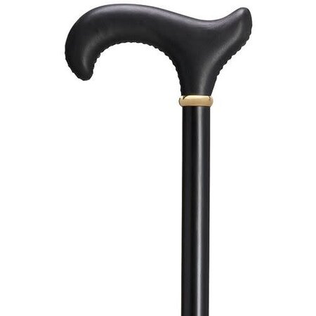 Harvy Canes Hand Stitched Genuine Leather Derby Handle