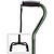 Harvy Canes Small Base Granite Quad Cane Green