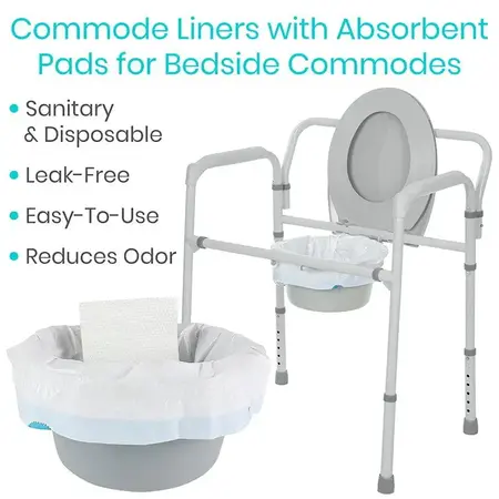 Vive Health Commode Liners 72 Pack