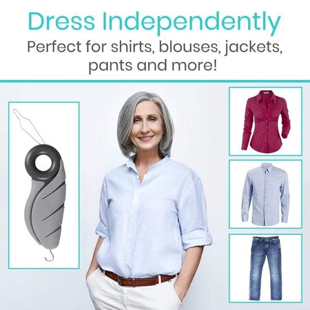 Vive Health Button Hook (With Finger Hole)