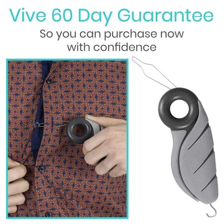 Vive Health Button Hook (With Finger Hole)