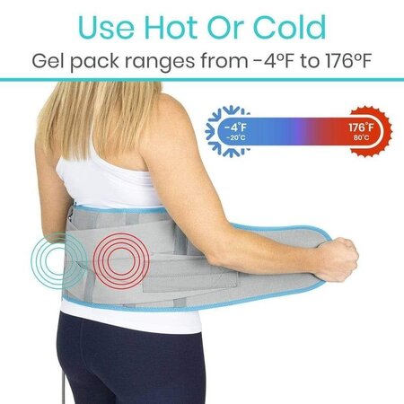Vive Health Compression Back Ice Wrap